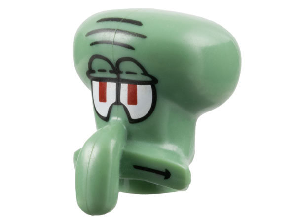 Minifigure, Head, Modified Squidward Pattern