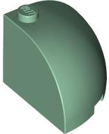 Brick, Round Corner 3 x 3 x 2 Dome Top
