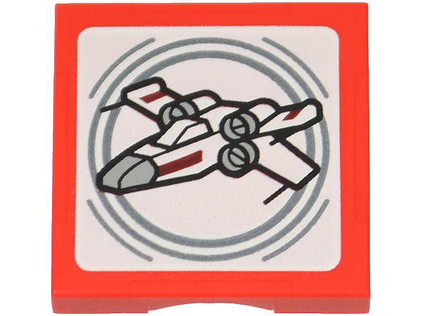 SMART Tag Tile 2 x 2 with SW X-wing Pattern