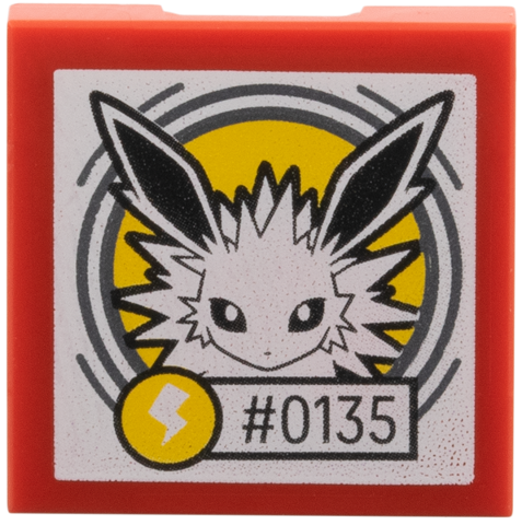 SMART Tag Tile 2 x 2 with Pokémon Jolteon '#0135' Pattern