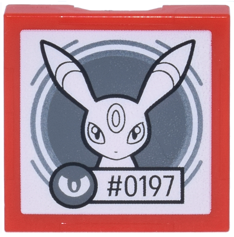 SMART Tag Tile 2 x 2 with Pokémon Umbreon '#0197' Pattern