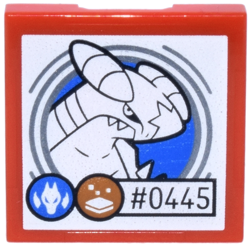 SMART Tag Tile 2 x 2 with Pokémon Garchomp '#0445' Pattern