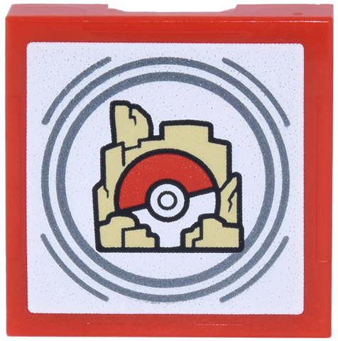 SMART Tag Tile 2 x 2 with Pokémon Poké Ball and Ruins Pattern