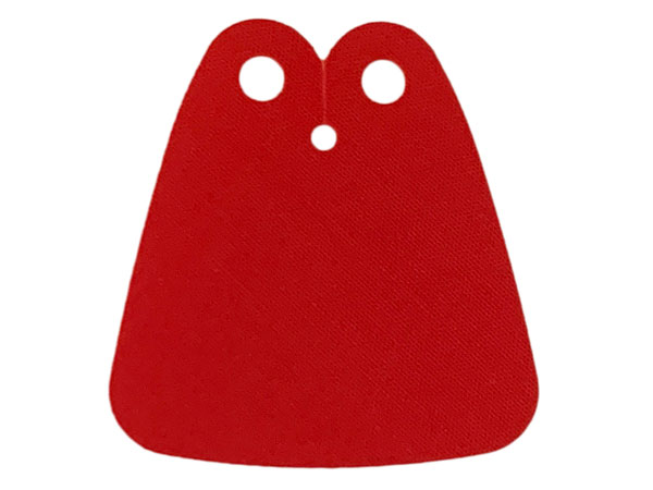 Minifigure Cape Cloth, Short, Rounded Corners on Top and Bottom - Traditional Starched Fabric - 3.5cm Height