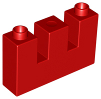 Duplo, Brick 1 x 4 x 2 with 2 Top Cutouts
