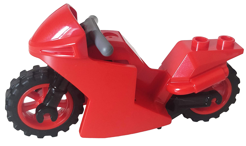 Ikulinlin専用ページ Motorcycle Sport Bike with Black Frame, Red Wheels and Dark