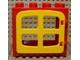 Duplo Door / Window Frame 2 x 4 x 3 Raised Door Outline with Yellow Door / Window with 4 Panes (2332 / 4809)