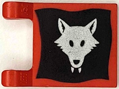LEGO 2335px3 @@ Flag 2 x 2 Square with Silver Bull/'s Head Pattern 6045 6088