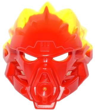 Bionicle Mask of Fire (Unity) with Marbled Trans-Neon Green Pattern