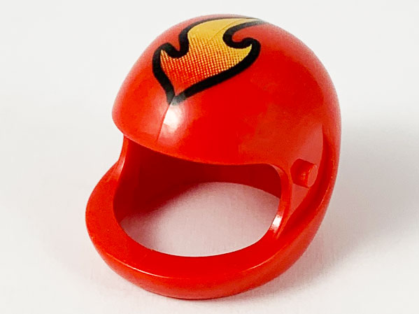 Technic, Figure Accessory Helmet with Flame Pattern