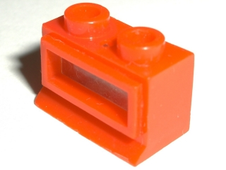 Window 1 x 2 x 1 with Extended Lip with Trans-Clear Glass