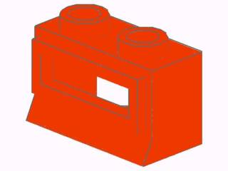 Window 1 x 2 x 1 with Trans-Clear Glass