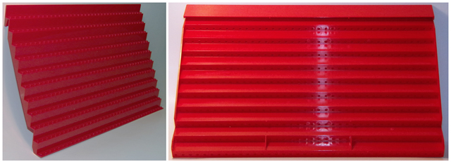 Baseplate, Raised Terrace 10.3 x 30.4 x 17.5 (Brick Storage Rack for 9550)