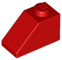 6 x LEGO 3040 Brique Pente Roof Brick 1x2 45° Slope NEUF NEW rouge dark red