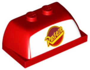 Windscreen 2 x 4 x 1 1/3 with 'Rust-eze' on White Background Pattern