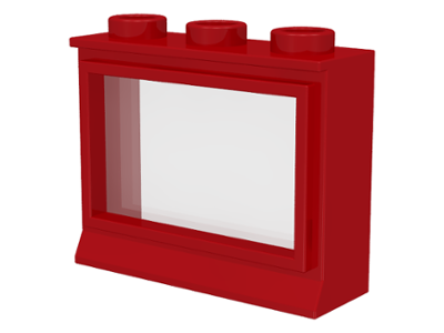 LEGO 1 x 3 x 2 Window Red Vintage ~2 included~ 31 LEGO 1 x 3 x 2 Window Red Vintage ~2 included~ 31