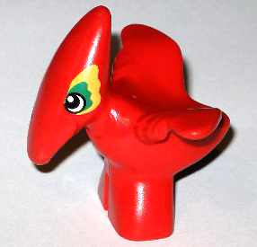 Duplo Dinosaur Pteranodon Baby with Green and Yellow Around Eyes Pattern