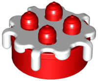 Duplo Cake with White Frosting