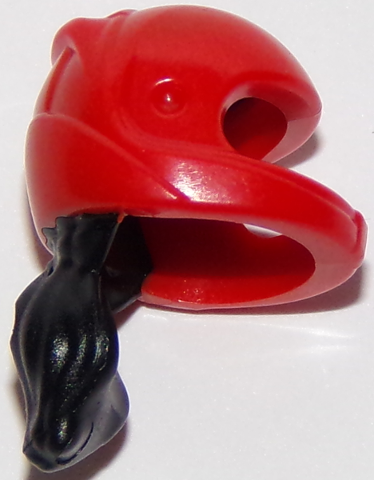 Mini Doll, Hair Combo, Hat with Hair, Racing Helmet with Molded Flexible Rubber Black Hair Ponytail Pattern