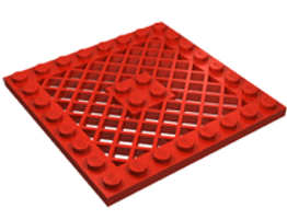 Plate, Modified 8 x 8 Lattice without Hole in Center