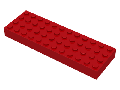 LEGO 1 4x12 red brick 