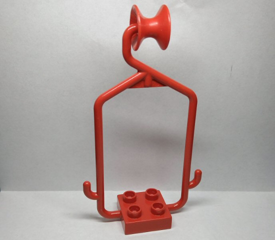 Duplo Cable Car with Plate 2 x 2 with Cable Wheel [for rolling on cable (hose) 42076]