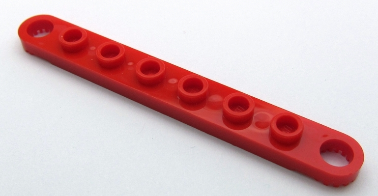 LEGO 4442 Technic Plate 1 x 8 with Toothed Ends x2 