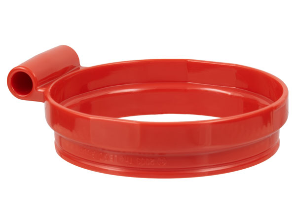 Duplo Ball Tube Cover Ring with Hinge and Flange
