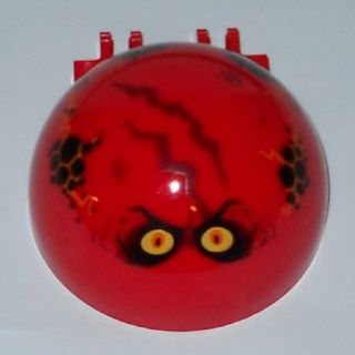 Windscreen 6 x 6 x 3 Canopy Half Sphere with Dual 2 Fingers with Globlin with Yellow and Orange Eyes Pattern