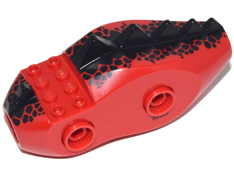 Dragon Body (Castle) with Black Dorsal Scales Pattern (70403)