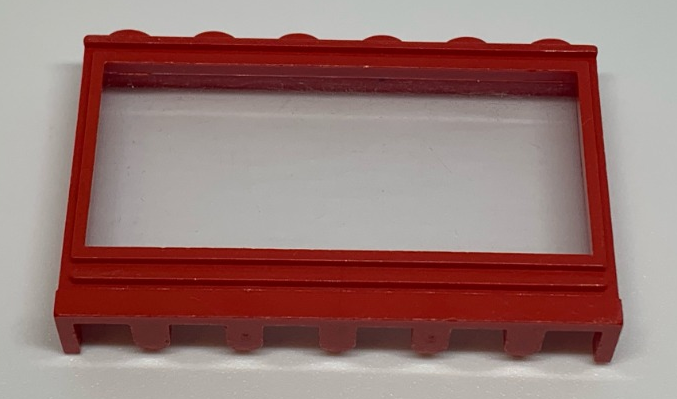 Window 1 x 6 x 3 Panorama with Solid Studs and Fixed Glass