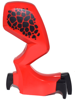 Dragon Leg (Castle) Right with Black Claws and Hip Pattern