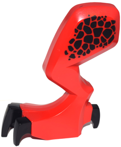 Dragon Leg (Castle) Left with Black Claws and Hip Pattern