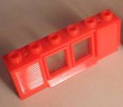 Window 1 x 6 x 2 with Shutters with Extended Lip, with Glass