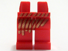 Hips and Legs with Gold Sequins Pattern