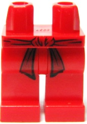 Hips and Legs with Dark Red Belt Pattern