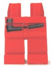 Hips and Legs with Dark Bluish Gray Shirt Edge Pattern