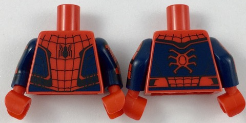 lego black and red spiderman