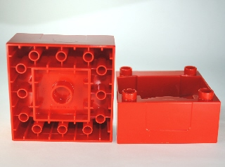 Duplo, Train Cab / Tender Base with Bottom Tubes