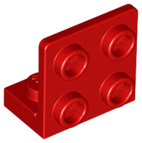 Placa de soporte de Lego invertida de 1x2 a 2x2 99207 Brillante Gris x12