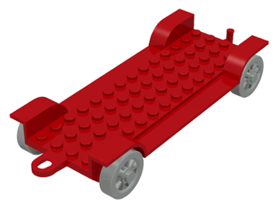 Lego Fabuland 4086 Vehicle Roof Toit Voiture 4x7 1/2x3 2/3 Rouge Red du 3634 F3