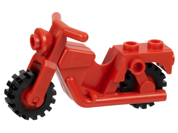 Lego® 65521c04 motorcycle, chopper, red