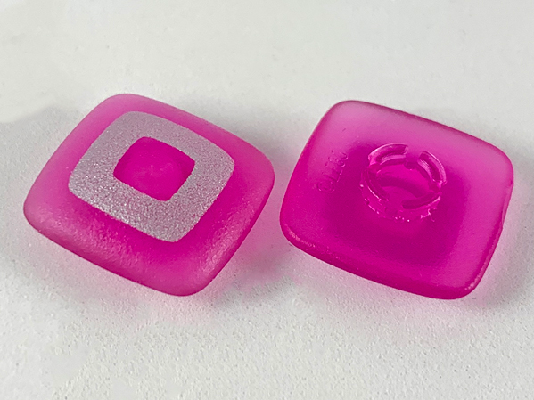 Clikits, Icon Square 2 x 2 Large with Pin with Silver Square Cutout Pattern