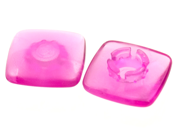 Clikits, Icon Square 2 x 2 Small with Pin, Polished (Transparent Colors Only)