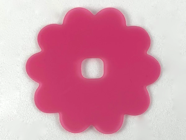 Clikits, Icon Accent Rubber Flower 10 Petals 5 3/8 x 5 3/8