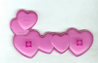 Clikits, Icon Hearts (6 Connected) with 2 Pins