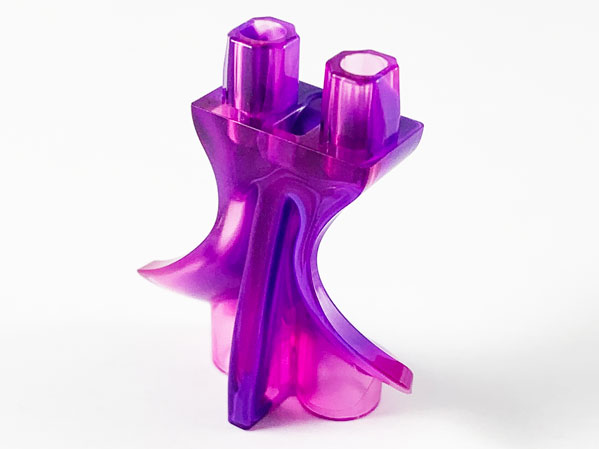 Lower Body, Mermaid / Merman Tail with Marbled Dark Purple Pattern