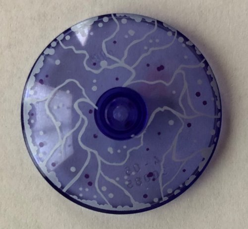 Dish 4 x 4 Inverted (Radar) with Solid Stud with White Force Field Pattern