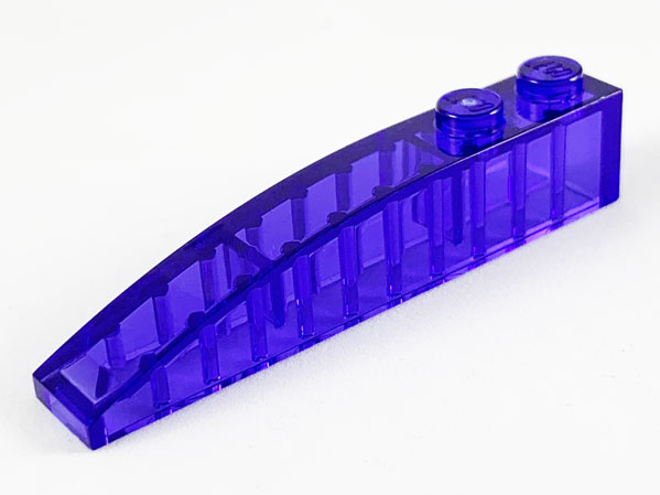 Curved 2 X 1 No Studs Blue 20 New Lego Slope