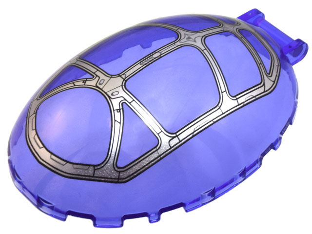 Windscreen 8 x 6 x 2 1/3 Bubble Canopy with Bar Handle with Silver Frame Pattern, 9 Sections